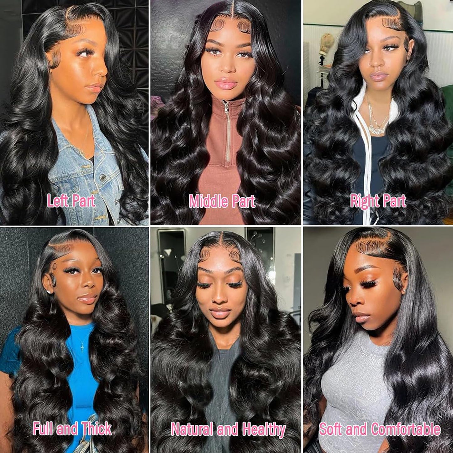 Body Wave Lace Front Wigs Human Hair Pre Plucked 4x4 Lace Closure Wigs Human Hair for Black Women 180% Density Brazilian Glueless Wigs Human Hair 22 Inch